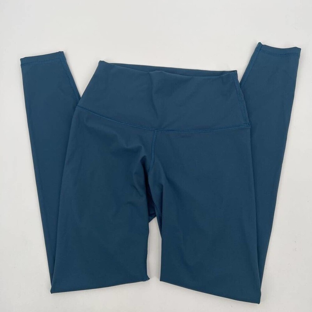 Everlane Womens‎ Perform Leggings Pants Blue High Rise Lightweight Compression S